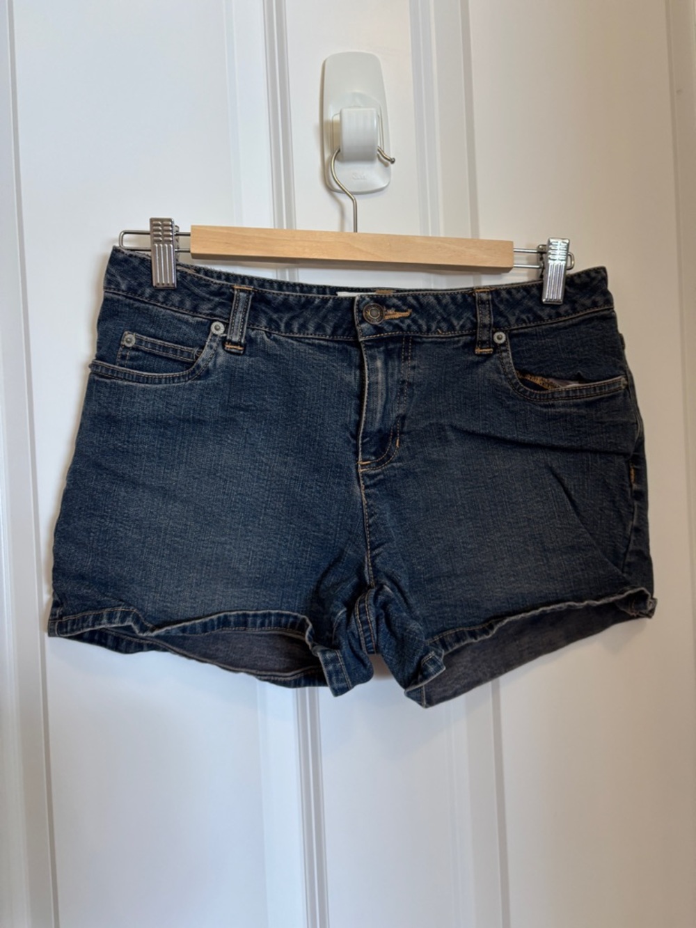 Dark Blue Denim Women’s Shorts (Old Navy)